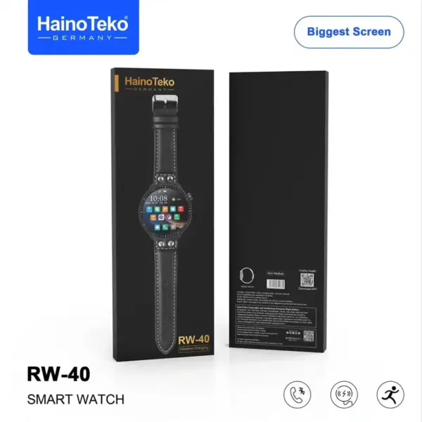 ساعت هوشمند هاینو تکو مدل RW-40 مشکی Haino Teko (گارانتی 18 ماهه شرکتی)